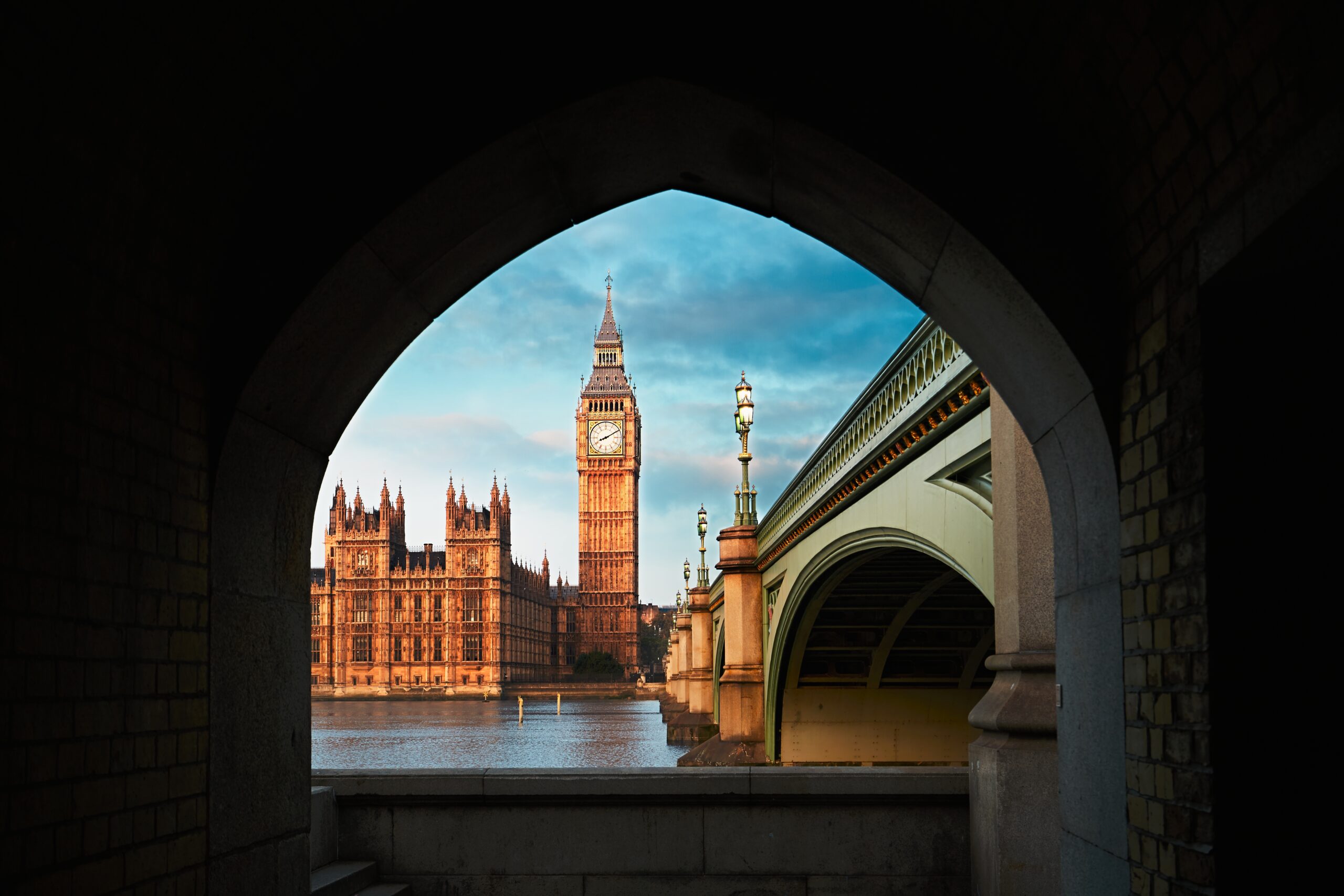 Palace of Westminster and Big Ben during sunrise, London, The United Kingdom of Great Britain and Northern Ireland