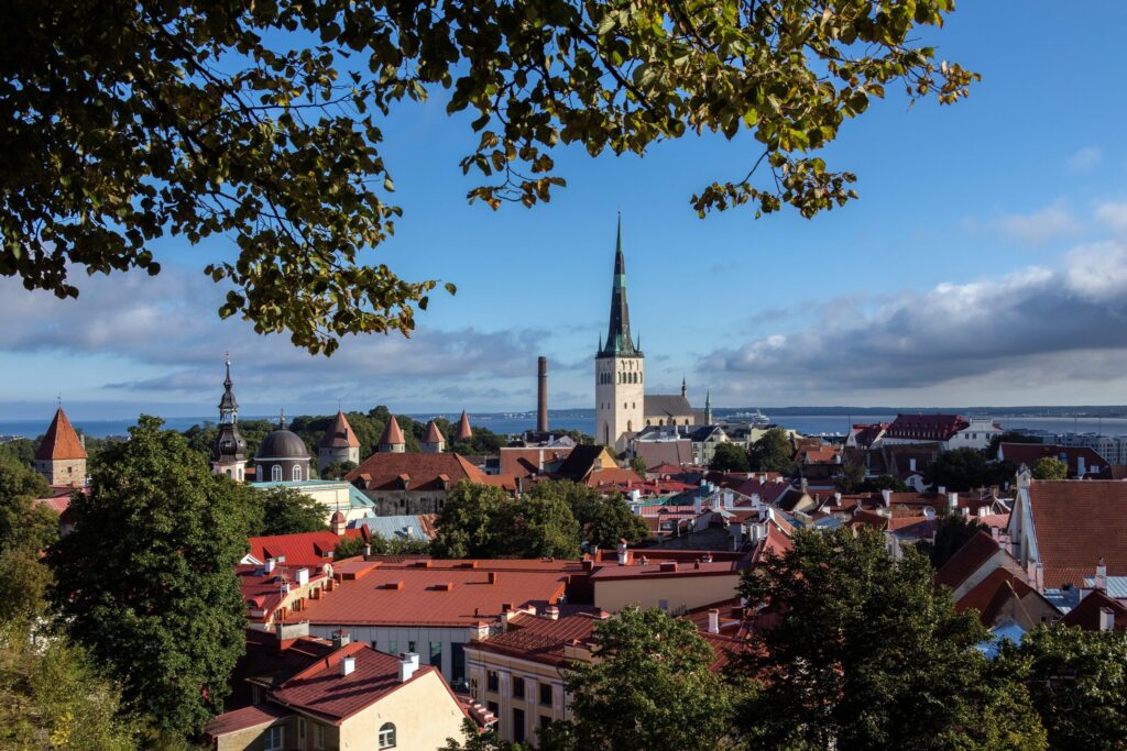 The city of Tallinn in Estonia. The Old Town is one of the best preserved medieval cities in Europe and is a UNESCO World Heritage Site. Tallinn is the capital of Estonia, and a major port on the Gulf of Finland.