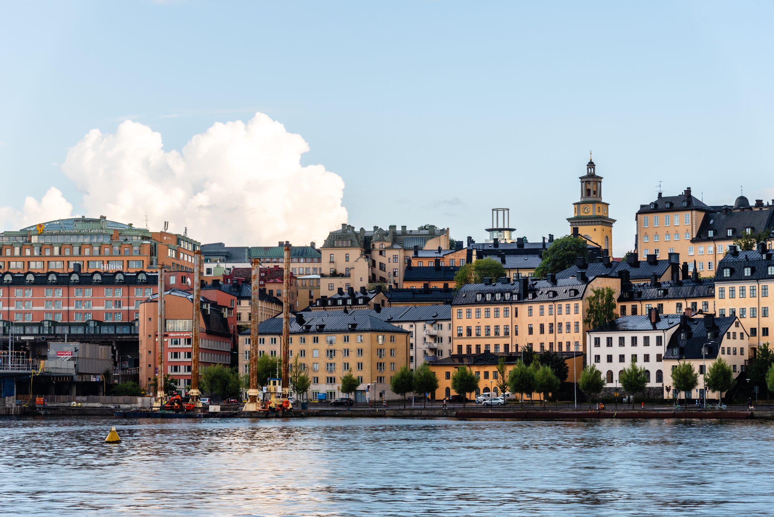 Stockholm, Sweden: Waterfront view Ugglan quarter in Stockholm, Sweden.