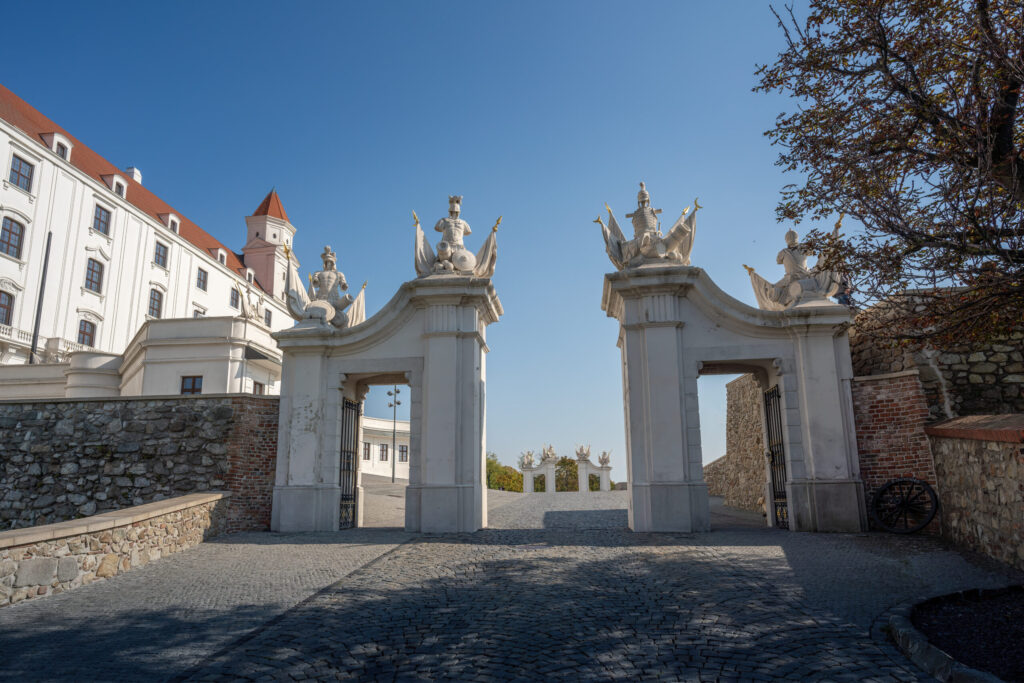 White Gates of Honorary Court at Bratislava Castle - Bratislava, Slovakia