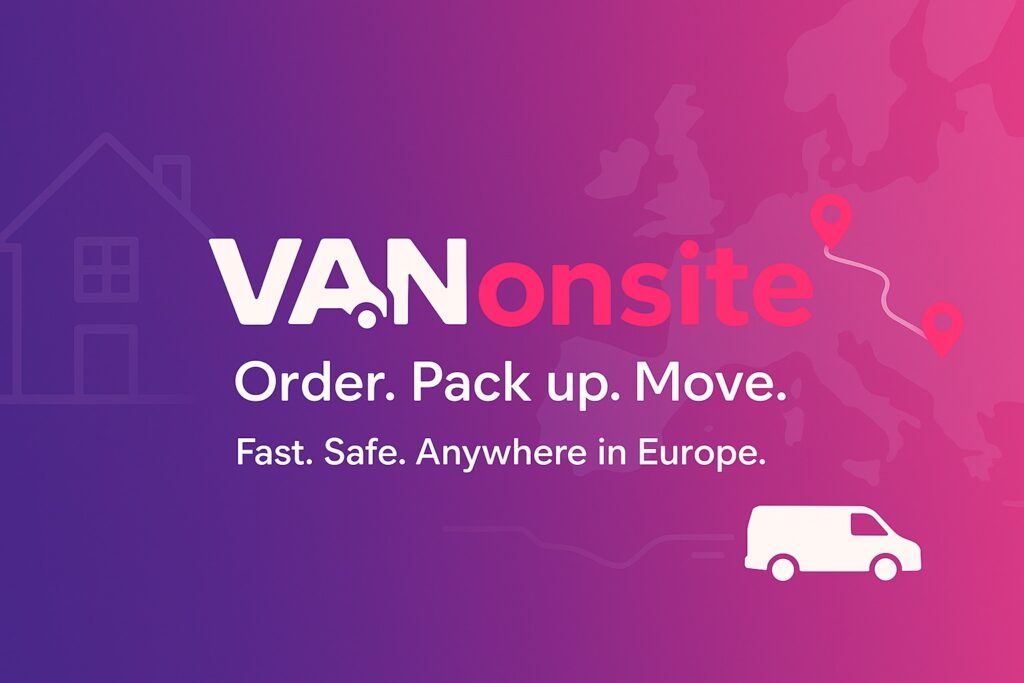 VANonsite banner – branded graphic representing professional moving and logistics services